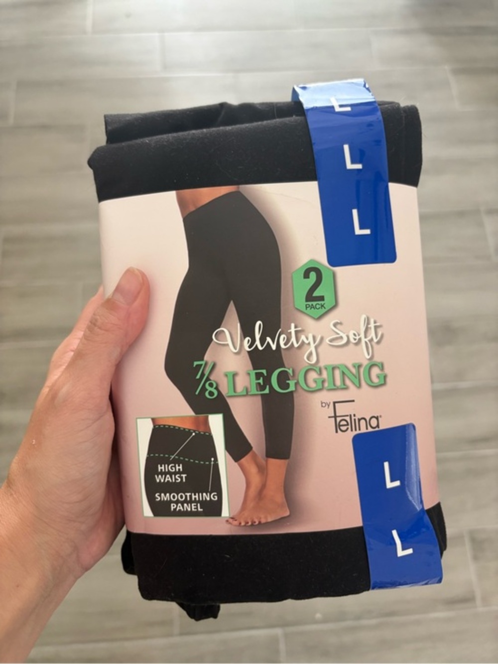 Velvety Soft 7/8 Legging by Felina - Black (2 Pack)
